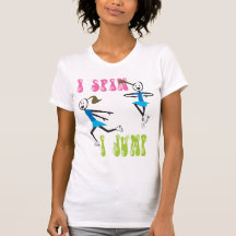 ich spinne mich springe Eis-Skaten-T-Stück Tshirt
