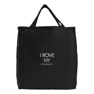 ICH SPINNE NY gestickte Taschen-Tasche vor