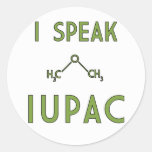 Ich spreche IUPAC Aufkleber