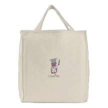 Ich sticke Tasche