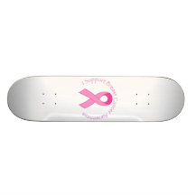 Ich stütze Brustkrebs-Bewusstsein Skateboardbretter