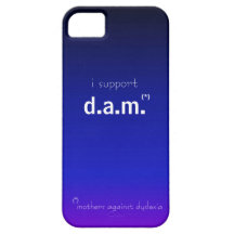 Ich stütze d.a.m. lustigen iPhone Fall, blau iPhone 5 Hüllen