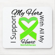 Ich stütze meinen Held - Gesundheits-Bewusstsein Mousepad