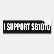 Ich stütze SB 1070 Autosticker