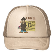 Ich tat es Abschluss-T-Shirts und Geschenke Baseball Caps