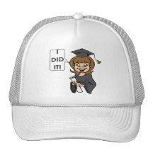 Ich tat es Abschluss-T-Shirts und Geschenke Trucker Caps