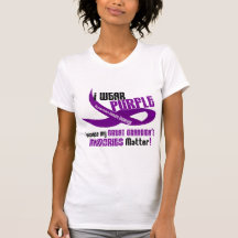Ich trage Lila für die Erinnerungen 33 meiner groß Tshirt