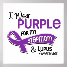 Ich trage Lila für meinen Stiefmutter42 Lupus Posterdruck