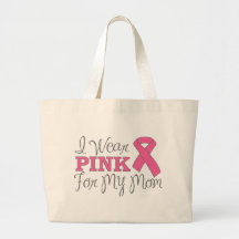 Ich trage Rosa für meine Mamma (rosa Band-Version  Tragetasche
