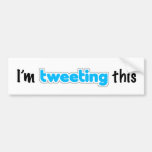 Ich tweete dieses autosticker