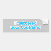 Ich twittered Ihren Freund Autosticker