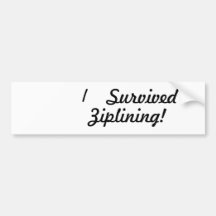 Ich überlebte das Ziplining! Autosticker