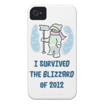 Ich überlebte den Blizzard von 2012 iPhone 4 Hülle