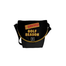 ICH ÜBERLEBTE GOLF-JAHRESZEIT KURIER TASCHEN