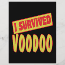 ICH ÜBERLEBTE VOODOO PERSONALISIERTE FLYER