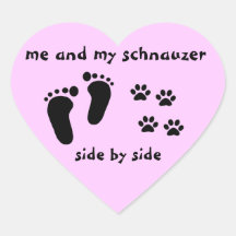 Ich und mein Schnauzer Aufkleber