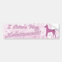 Ich verehre meinen Xoloitzcuintli Autoaufkleber