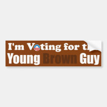 Ich wähle für den jungen Brown-Typ Autoaufkleber