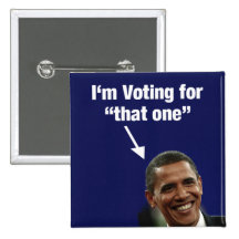 Ich wähle für "diesen ein" Obama-Knopf Buttons