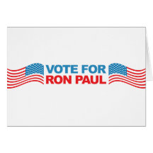 Ich wähle Ron Paul - Wahlpräsidentenpolitik 2012 Grußkarten