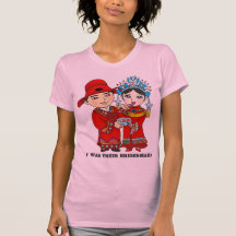Ich war ihre Brautjungfer… T-Shirt: Rosa