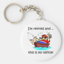 Ich werde zurückgezogen und dieses ist mein Büro! Schlüsselanhänger