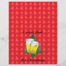 Ich will Bier für Weihnachten Flyerdesign