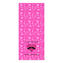 Ich will einen Schnurrbart für den Tag des Valenti Werbekarte