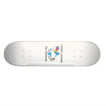 Ich will einen Unicorn für Weihnachtsblauen Weihna Individuelles Deck