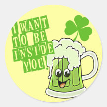 Ich will, um innerhalb Sie an Tag St. Pattys zu se Sticker