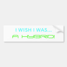 ICH WÜNSCHE, DASS ICH…, EINE KREUZUNG WAR! AUTO STICKER