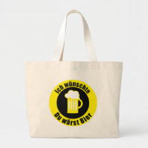 Ich wünschte du wärest Bier Einkaufstaschen