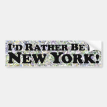 ich würde eher in New York - Autoaufkleber sein