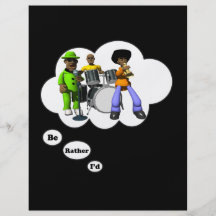 ich würde vielmehr Jazz 2 spielen Flyer Druck