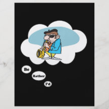 ich würde vielmehr Jazz 8 spielen Flyer Druck