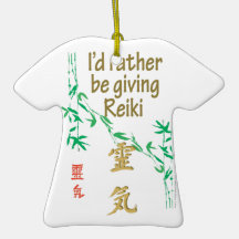 Ich würde vielmehr Reiki geben Weihnachtsbaum Ornament