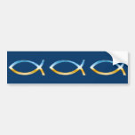 Ichthus - christliche Fisch-Symbole Auto Aufkleber
