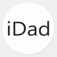 iDad Runder Sticker