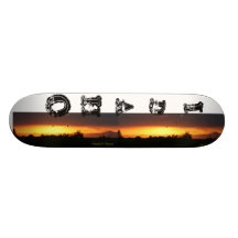 Idaho-Sonnenuntergang Skateboardbrett