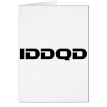 IDDQD - Schicksal, Gamer, Spiel, Videospiele Karte