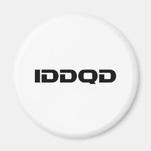 IDDQD - Schicksal, Gamer, Spiel, Videospiele Magnete