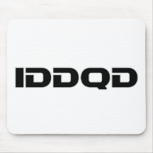 IDDQD - Schicksal, Gamer, Spiel, Videospiele Mauspad