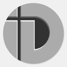 Identifikations-Auto-Emblem Runde Sticker