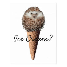 Igels-Eiscreme Postkarten
