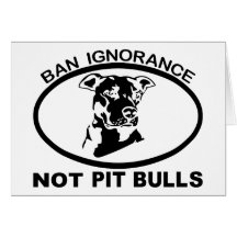 IGNORANZ NICHT PITBULL DES VERBOT-PITBULL KARTEN