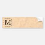 Ihr Brief. Kundenspezifisches Monogramm. Schwarzes Autoaufkleber