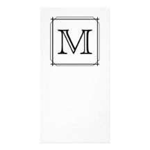 Ihr Brief. Kundenspezifisches Monogramm. Schwarzwe Personalisierte Photo Karte