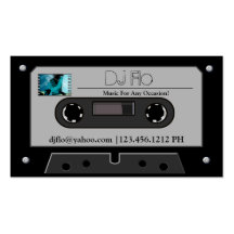 "Ihr Foto" Retro Kassette DJ-Visitenkarten