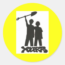 IHR LOGO RUNDE AUFKLEBER