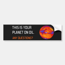 Ihr Planet auf Öl autoaufkleber